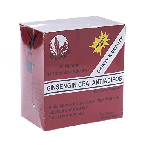 Té anti adiposo con ginseng (Anti - Adipose Tea with Ginseng) más pérdida de celulitis de peso rápido 30 sobres