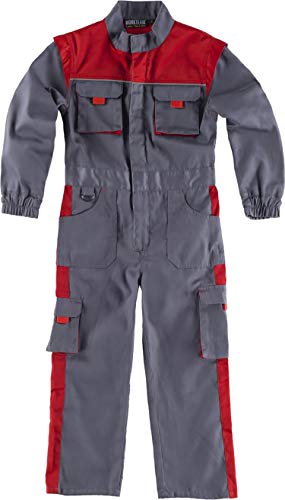 Teamwork Workteam Mono de Trabajo Infantil, Buzo de niños. Infantil Gris+Rojo 8 Teamwork Workteam Mono de Trabajo Infantil, Buzo de niños. Infantil Gris+Rojo 8