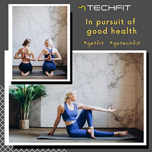 TechFit Esterilla Deporte Gruesa para Gimnasio en Casa – Esterilla Yoga Antideslizante para Ejercicio en Casa – Colchoneta Gimnasia Ideal para Ejercicios en el Suelo, Estiramientos, Abdómenes