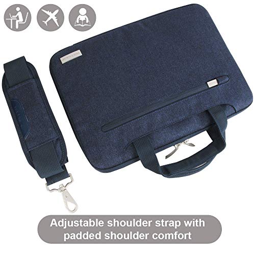 TECHGEAR Funda para 11 - 12,3 computadoras portátiles, Bolsa portátil multifuncional para computadora portátil con correa ajustable para el hombro, Correa de equipaje y manijas supresibles