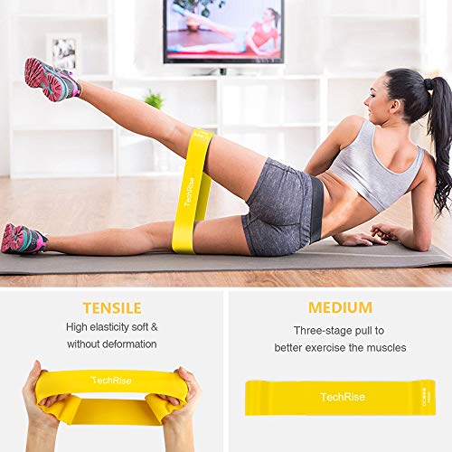 TechRise Gomas Elasticas Musculacion, Cintas Elasticas Musculacion Set de 5 Cintas Elásticas Fitness y Musculación de Látex Natural Agradable a la Piel con Guía de Ejercicios y Bolsa Almacenamiento TechRise Gomas Elasticas Musculacion, Cintas Elasticas Musculacion Set de 5 Cintas Elásticas Fitness y Musculación de Látex Natural Agradable a la Piel con Guía de Ejercicios y Bolsa Almacenamiento