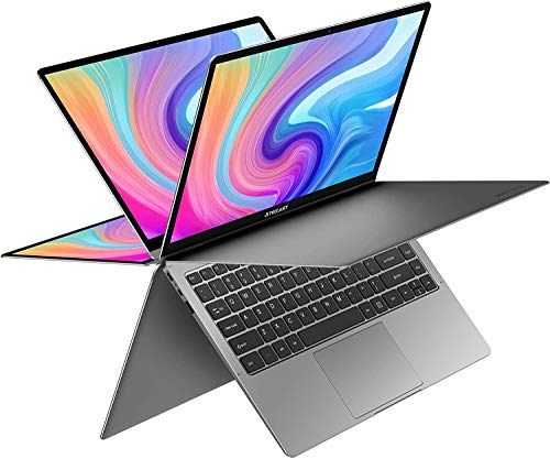 TECLAST Ordenador Portátil F6 Plus 13.3 Pulgadas con Pantalla Táctil Convertible, 8GB RAM 256GB SSD, Intel N4100 Windows 10, USB3.0, Bluetooth, Mirco HDMI, 38000mWh