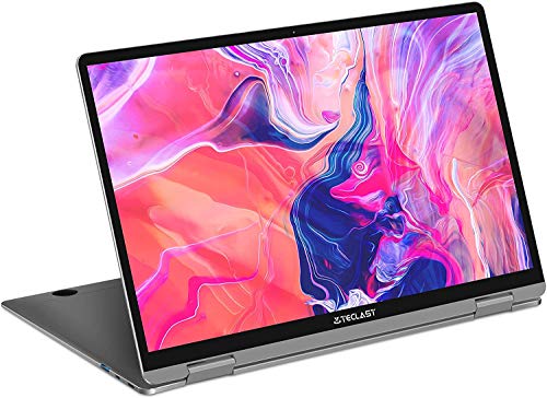 TECLAST Ordenador Portátil F6 Plus 13.3 Pulgadas con Pantalla Táctil Convertible, 8GB RAM 256GB SSD, Intel N4100 Windows 10, USB3.0, Bluetooth, Mirco HDMI, 38000mWh