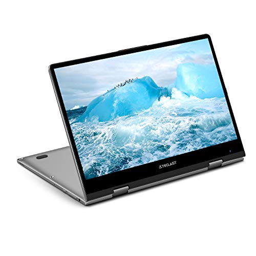 TECLAST Ordenador Portátil Ultradelgado 360°Reversible 11.6” F5 1920x1080 IPS 8GB RAM 256GB SSD, Intel N4100 Window 10+26600mWh Batería Grande+WiFi+Bluetooth 4.2+Type-C+USB 3.0+Tarjeta TF