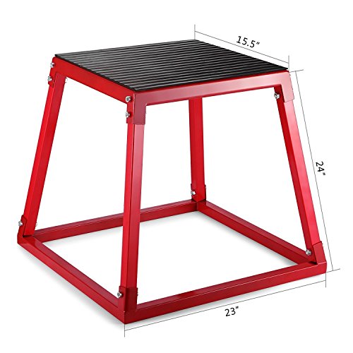 Tecmaqui Cajón de Salto para Fitness 12''/18''/24'' Caja Pliométrica para Entrenamiento de Salto Plyo Box Banco de Salto para Crossfit (12''/30.5cm) Tecmaqui Cajón de Salto para Fitness 12''/18''/24'' Caja Pliométrica para Entrenamiento de Salto Plyo Box Banco de Salto para Crossfit (12''/30.5cm)