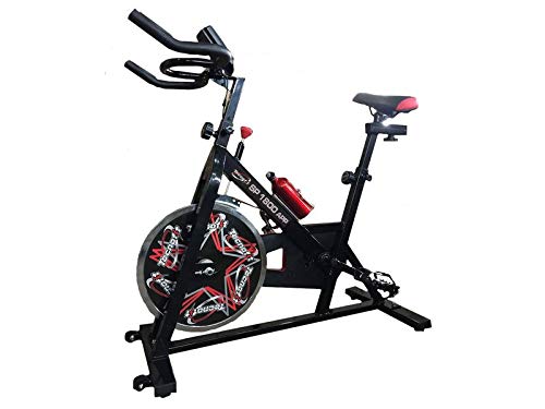 TECNOFIT Indoor Cycle SP 1800 con volante de inercia de 20 kg Bluetooth App I Console Kinomap