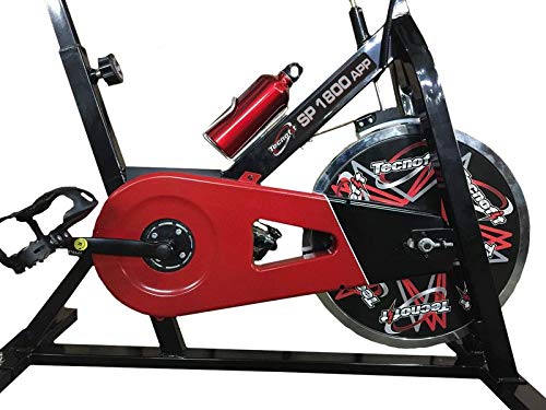 TECNOFIT Indoor Cycle SP 1800 con volante de inercia de 20 kg Bluetooth App I Console Kinomap