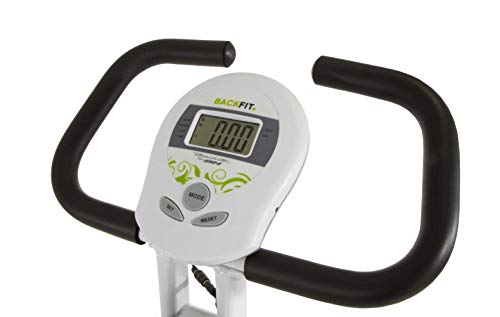 Tecnovita by BH Bicicleta estática Plegable Back FIT YF91 Sillín con Respaldo. Sistema de Freno magnético. Monitor LCD fácil Uso