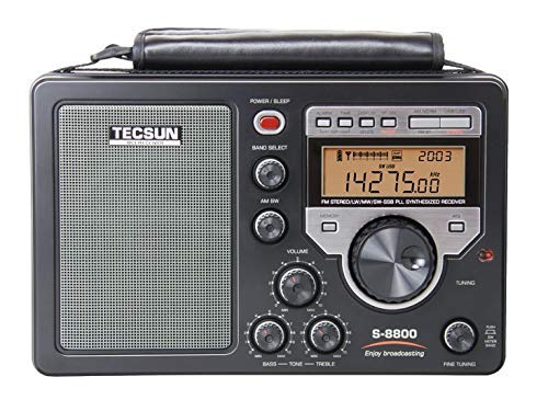 TECSUN S-8800 Radio PortáTil para Exteriores De Banda Completa LM MW SW Am SSB PLL Sintonizador Digital EstéReo con Control Remoto