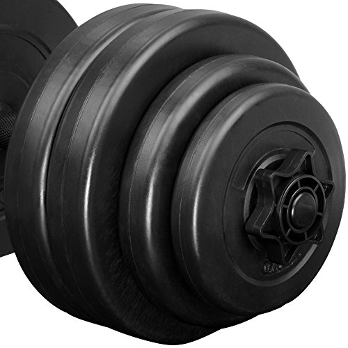 TecTake 2X Mancuerna con Pesas | Forro de plástico | Superficie de Agarre estriada para un Agarre Seguro | -Varios Modelos- (30 kg | no. 402587) TecTake 2X Mancuerna con Pesas | Forro de plástico | Superficie de Agarre estriada para un Agarre Seguro | -Varios Modelos- (30 kg | no. 402587)