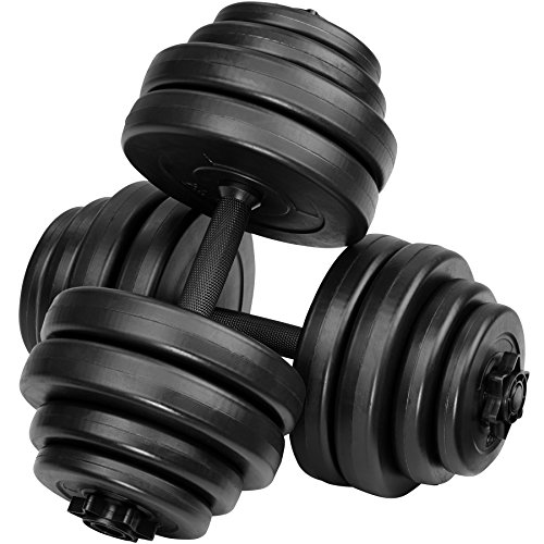 TecTake 2X Mancuerna con Pesas | Forro de plástico | Superficie de Agarre estriada para un Agarre Seguro | -Varios Modelos- (30 kg | no. 402587) TecTake 2X Mancuerna con Pesas | Forro de plástico | Superficie de Agarre estriada para un Agarre Seguro | -Varios Modelos- (30 kg | no. 402587)
