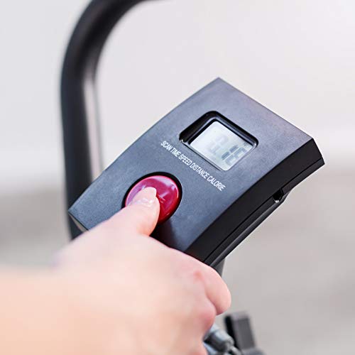TecTake 401077 Bicicleta Estática con Consola, Asiento Ajustable en Altura, Entrenamiento Musculación, Fitness Deporte, Pantalla de LCD, Carga Máxima 100 kg TecTake 401077 Bicicleta Estática con Consola, Asiento Ajustable en Altura, Entrenamiento Musculación, Fitness Deporte, Pantalla de LCD, Carga Máxima 100 kg