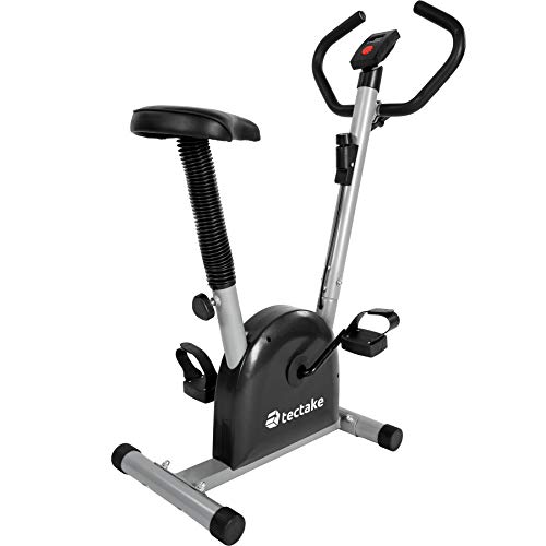 TecTake 401077 Bicicleta Estática con Consola, Asiento Ajustable en Altura, Entrenamiento Musculación, Fitness Deporte, Pantalla de LCD, Carga Máxima 100 kg TecTake 401077 Bicicleta Estática con Consola, Asiento Ajustable en Altura, Entrenamiento Musculación, Fitness Deporte, Pantalla de LCD, Carga Máxima 100 kg