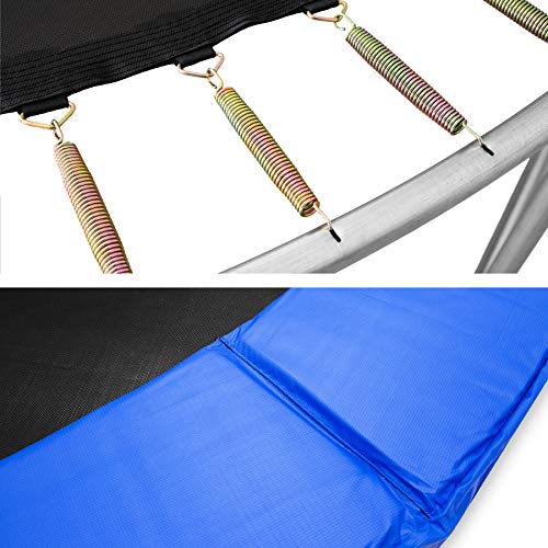 tectake 800789 Trampolín Cama Elástica de Jardín, Apertura Vertical, Exterior Patio Aire Libre, Juego Fitness Entretenimiento, Estructura de Acero, Escalera & Red de Seguridad -varios Tamaños (366 cm) tectake 800789 Trampolín Cama Elástica de Jardín, Apertura Vertical, Exterior Patio Aire Libre, Juego Fitness Entretenimiento, Estructura de Acero, Escalera & Red de Seguridad -varios Tamaños (366 cm)