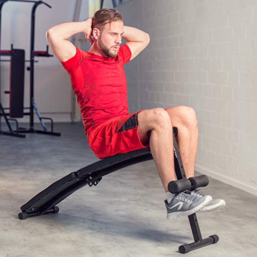 TecTake Banco de musculación Banco de Pesas Ejercicio Abdominales Plegable | 120 cm x 33 cm x 63 cm TecTake Banco de musculación Banco de Pesas Ejercicio Abdominales Plegable | 120 cm x 33 cm x 63 cm