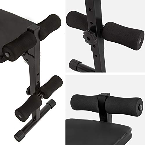 TecTake Banco de musculación Banco de Pesas Ejercicio Abdominales Plegable | 120 cm x 33 cm x 63 cm TecTake Banco de musculación Banco de Pesas Ejercicio Abdominales Plegable | 120 cm x 33 cm x 63 cm