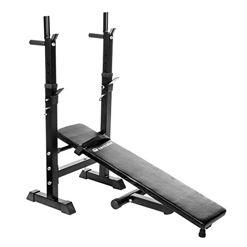 TecTake Banco de Pesas con Soporte para Pesas TecTake Banco de Pesas con Soporte para Pesas