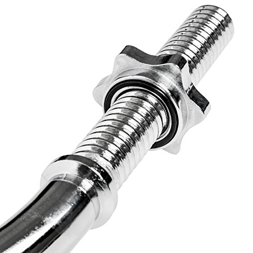 TecTake Barra Curl Z Barra Curva Curvada de haltera Pesas SZ 120cm | Ø 30mm | 7kg TecTake Barra Curl Z Barra Curva Curvada de haltera Pesas SZ 120cm | Ø 30mm | 7kg