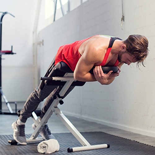 TecTake Entrenamiento de Espalda Abdominal Banco máquina Abdominales | Acolchado Ajustable en Altura en 5 Posiciones TecTake Entrenamiento de Espalda Abdominal Banco máquina Abdominales | Acolchado Ajustable en Altura en 5 Posiciones