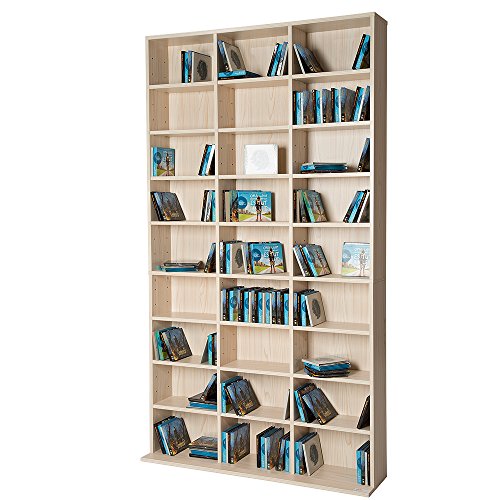 TecTake Estante de CD DVD Shelf archivado 1080 CDs DVDs (401702) TecTake Estante de CD DVD Shelf archivado 1080 CDs DVDs (401702)