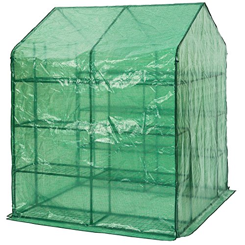 TecTake Invernadero de jardín vivero casero Plantas Cultivos - Varios Modelos - (143x143x195cm | No. 401860) TecTake Invernadero de jardín vivero casero Plantas Cultivos - Varios Modelos - (143x143x195cm | No. 401860)