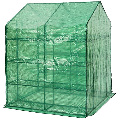 TecTake Invernadero de jardín vivero casero Plantas Cultivos - Varios Modelos - (143x143x195cm | No. 401860)