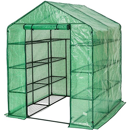 TecTake Invernadero de jardín vivero casero Plantas Cultivos - Varios Modelos - (143x143x195cm | No. 401860) TecTake Invernadero de jardín vivero casero Plantas Cultivos - Varios Modelos - (143x143x195cm | No. 401860)