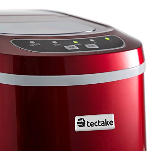 TecTake MÁQUINA DE Cubitos DISPENSADOR DE Cubitos Profesional (Rojo | No. 400475)