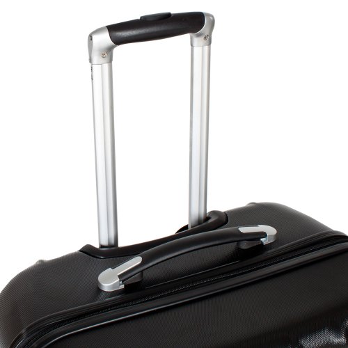TecTake Set 3 Maletas ABS Juego de Maletas de Viaje Trolley Maleta Dura con Ruedas Negro TecTake Set 3 Maletas ABS Juego de Maletas de Viaje Trolley Maleta Dura con Ruedas Negro