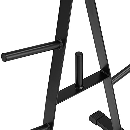 TecTake Soporte para discos de pesas con 7 barras | Diámetro de la toma de discos 25 mm | Resistencia 200 kg TecTake Soporte para discos de pesas con 7 barras | Diámetro de la toma de discos 25 mm | Resistencia 200 kg
