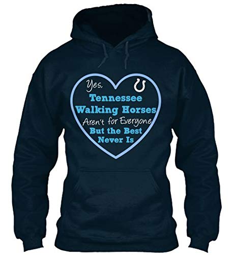 Teespring - Sudadera con capucha para caballos andadores de Tennessee Standard College – 100% algodón Azul azul marino 42 Teespring - Sudadera con capucha para caballos andadores de Tennessee Standard College – 100% algodón Azul azul marino 42