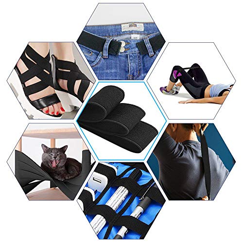 Tejido elástico de Costura, Cintas de Coser, Banda Elástica de Punto Elástico Pesado 2 cm * 40 m Gran Elasticidad (Negro) Tejido elástico de Costura, Cintas de Coser, Banda Elástica de Punto Elástico Pesado 2 cm * 40 m Gran Elasticidad (Negro)
