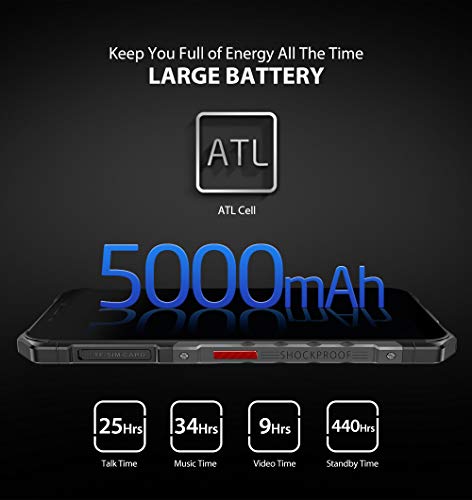 teléfono moviles Resistentes(2019), Ulefone Armor X3 con Modo Submarino, Android 9.0 5.5 ”IP68 Impermeable móvil Trabajo, Dual SIM, 2GB + 32GB, 5000mAh Batería, Desbloqueo Facial GPS Negro teléfono moviles Resistentes(2019), Ulefone Armor X3 con Modo Submarino, Android 9.0 5.5 ”IP68 Impermeable móvil Trabajo, Dual SIM, 2GB + 32GB, 5000mAh Batería, Desbloqueo Facial GPS Negro