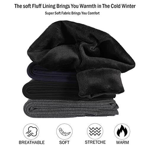 Tencoz Leggins Termicos Mujer, Leggins Invierno Mujer Leggings Invierno 2 Pack, Leggings Cintura Alta Elástico con Suave y Confortable Forro Polar para Deportes y Ocio, Negro + Gris, Talla única Tencoz Leggins Termicos Mujer, Leggins Invierno Mujer Leggings Invierno 2 Pack, Leggings Cintura Alta Elástico con Suave y Confortable Forro Polar para Deportes y Ocio, Negro + Gris, Talla única