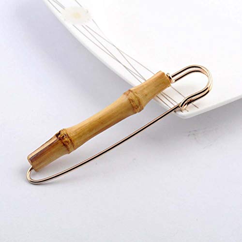 TENDYCOCO Pin de Seguridad Vintage Bambú Suéter Broche Breastpin Clip Bisutería Unisex 3pcs TENDYCOCO Pin de Seguridad Vintage Bambú Suéter Broche Breastpin Clip Bisutería Unisex 3pcs