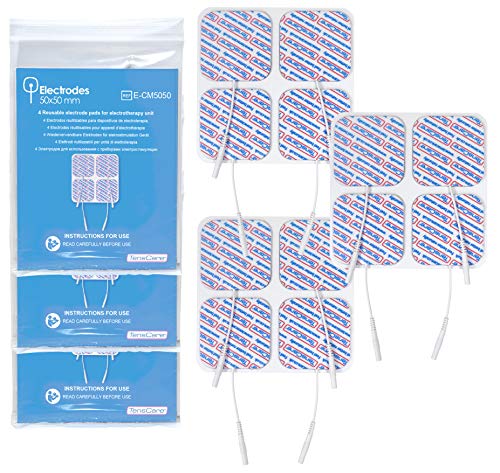 TensCare E-CM5050 - Set de 12 almohadillas superiores de electrodos TensCare E-CM5050 - Set de 12 almohadillas superiores de electrodos