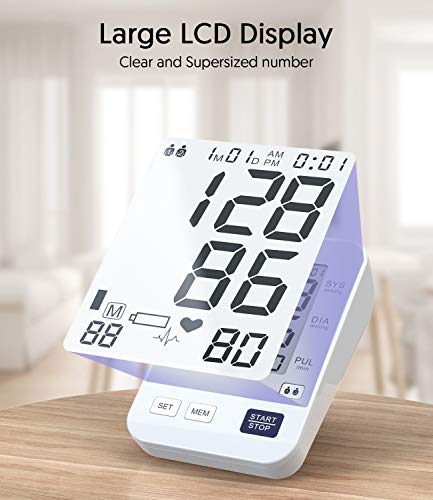 Tensiómetro de Brazo, HYLOGY Tensiómetro de Brazo Digital, 2 Memorias de Usuario(2 * 90), Escala de Colores de Semáforo de la OMS, Validado Clínicamente (Blanco) Tensiómetro de Brazo, HYLOGY Tensiómetro de Brazo Digital, 2 Memorias de Usuario(2 * 90), Escala de Colores de Semáforo de la OMS, Validado Clínicamente (Blanco)