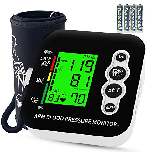 Tensiómetro de brazo, OUDEKAY Monitor de Presión con pantalla de LCD, Tensiómetro de Brazo Digital, Brazalete grande de 22-42 cm, Detección de Frecuencia Cardíaca Irregular, 2 x 99 mediciones Tensiómetro de brazo, OUDEKAY Monitor de Presión con pantalla de LCD, Tensiómetro de Brazo Digital, Brazalete grande de 22-42 cm, Detección de Frecuencia Cardíaca Irregular, 2 x 99 mediciones