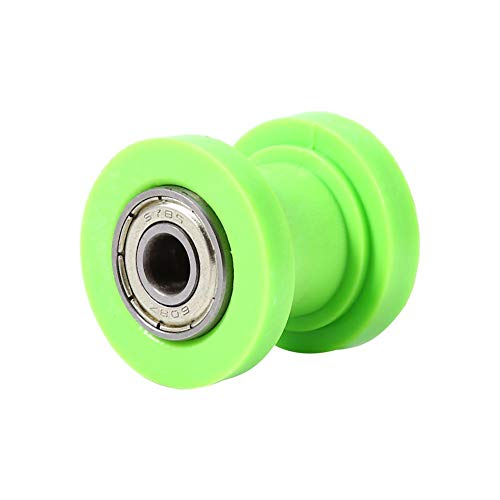 Tensor de polea universal, 10mm, tensor deslizante, guía de rueda para motocicleta Pit Dirt Mini Bike Atv(Verde)