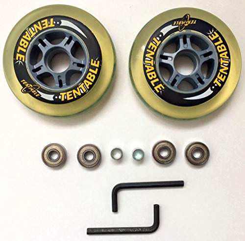 Tentable Conjunto de 2 Ruedas y 4 rodamientos ABEC 5 Tentable Conjunto de 2 Ruedas y 4 rodamientos ABEC 5
