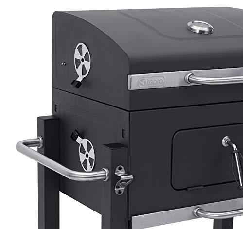 Tepro Toronto Click - Barbacoa de carbón/parrilla carro esmaltada, antracita/acero inoxidable Tepro Toronto Click - Barbacoa de carbón/parrilla carro esmaltada, antracita/acero inoxidable