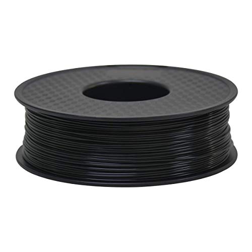 TEQStone ABS filamento 1.75 mm 1 kg para impresoras 3D y bolígrafos 3D en paquete de vacío (Negro), 1 TEQStone ABS filamento 1.75 mm 1 kg para impresoras 3D y bolígrafos 3D en paquete de vacío (Negro), 1