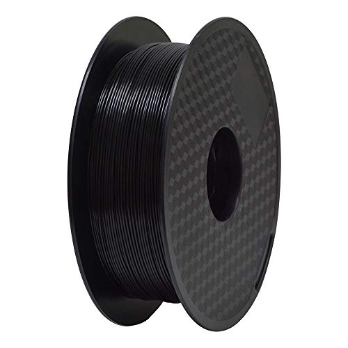 TEQStone ABS filamento 1.75 mm 1 kg para impresoras 3D y bolígrafos 3D en paquete de vacío (Negro), 1 TEQStone ABS filamento 1.75 mm 1 kg para impresoras 3D y bolígrafos 3D en paquete de vacío (Negro), 1