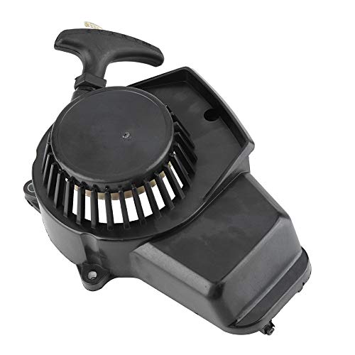 Terisass Recoil Arranque de arranque de arranque Arranque de arranque de arranque Accesorios de encendido Adaptador de repuesto para motos de tierra y mini quads 2 tiempos 47-49cc Mini motores(Negro)