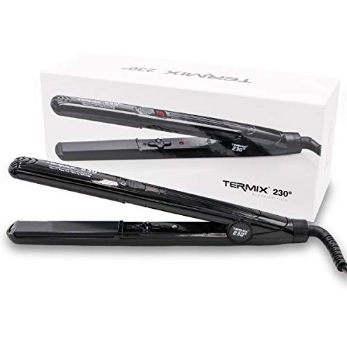 Termix 230º Black Edition Plancha de pelo con tecnología de placas de cerámica-Sistema digital de regulación de temperatura