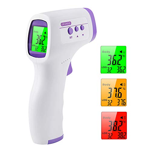Termómetro infrarojo Termómetro Digital infrarrojo para el Cuerpo de Temperatura de la Frente del oído sin Contacto de Alta precisión con Pantalla LED para bebés y Adultos Termómetro infrarojo Termómetro Digital infrarrojo para el Cuerpo de Temperatura de la Frente del oído sin Contacto de Alta precisión con Pantalla LED para bebés y Adultos