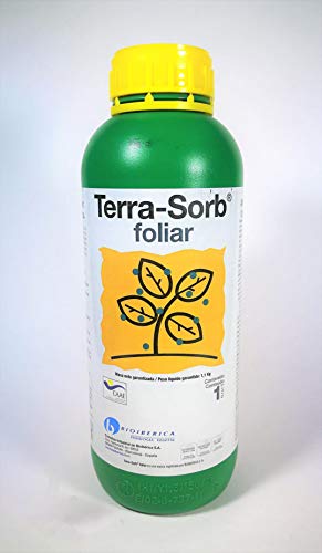 Terra-Sorb abono foliar. 1 Litro. Fertilizante a Base de aminoácidos de Hidrólisis Enzimática. Certificado ecológico.