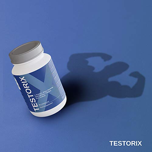 Testorix | Contribuye al Mantenimiento de Niveles Normales de Testosterona | Fórmula con Zinc, Ginseng, Maca, L-arginina, Tribulus Terrestris y Ginkgo Biloba | 90 Cápsulas Vegetales