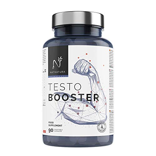 Testosterona. Aumento de resistencia y rendimiento deportivo. Potenciador de testosterona natural. 90 cápsulas vegetales. Vegano y sin gluten.