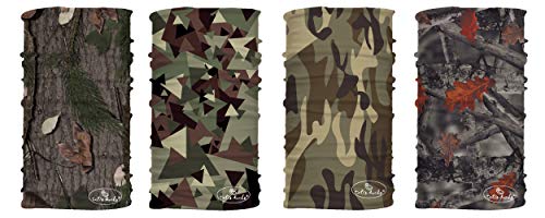 TETI'S DUCKS - Bandana Cuello Multifunción,Pack DE 4 Bragas de Cuello,Cinta Cabeza Multiuso,Pasamontañas térmico,de esquí,Tapabocas,Bufanda Cuello Pesca (Navy)